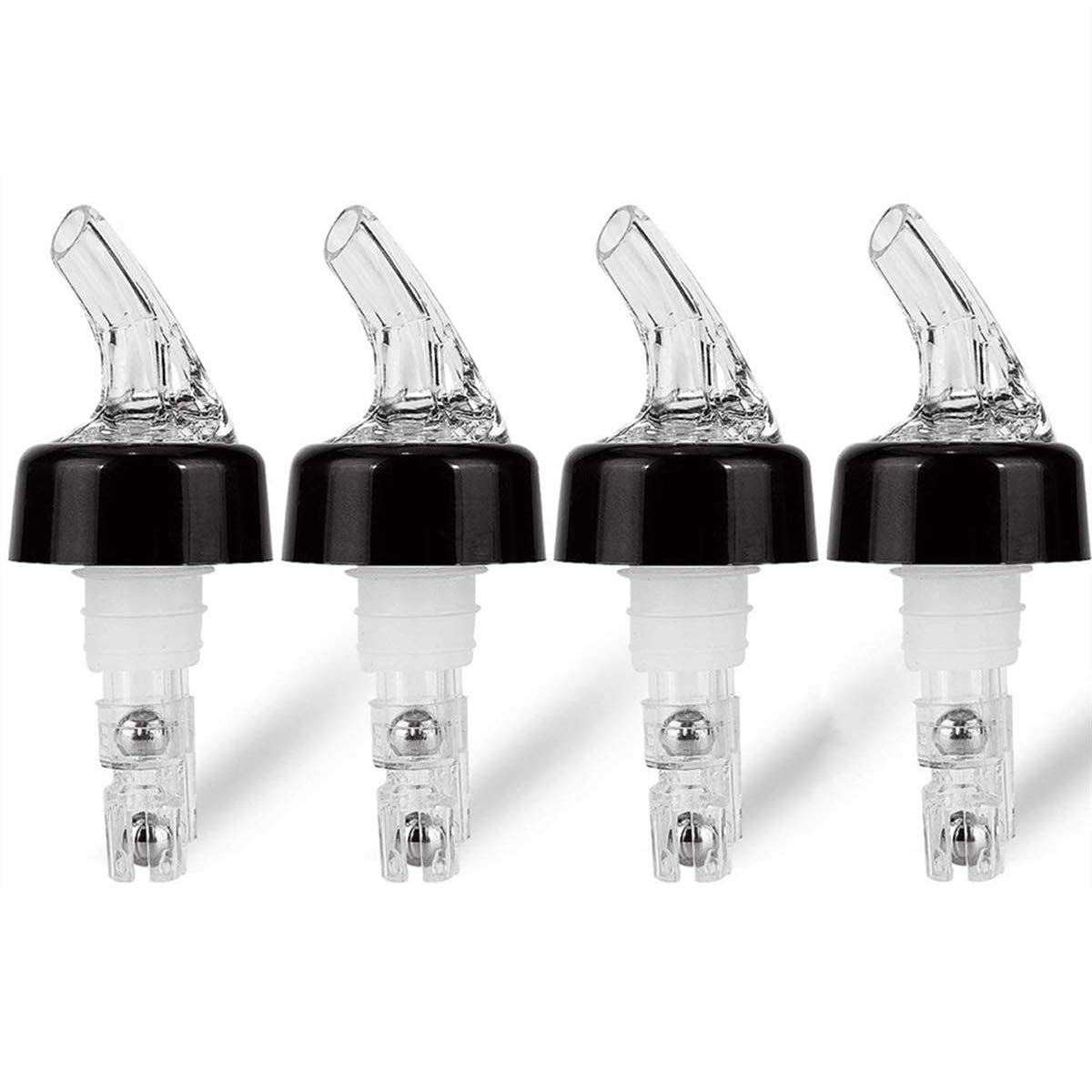 CTRLZS 4 Pcs 1Oz Automatic Measured Bottle Pourer - Spirit Measure Pourer Drinks Wine Cocktail Dispenser Home Bar Tools