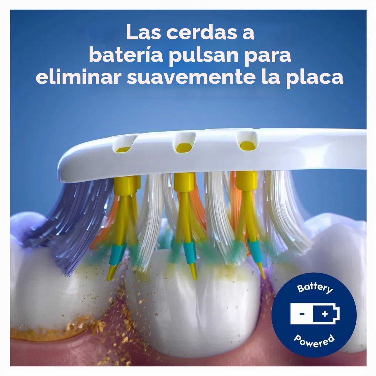 ORAL-B PRO-Clean Pulsar - Cepillo de dientes a pilas - Eliminación superior de placa de 5 vías, 1