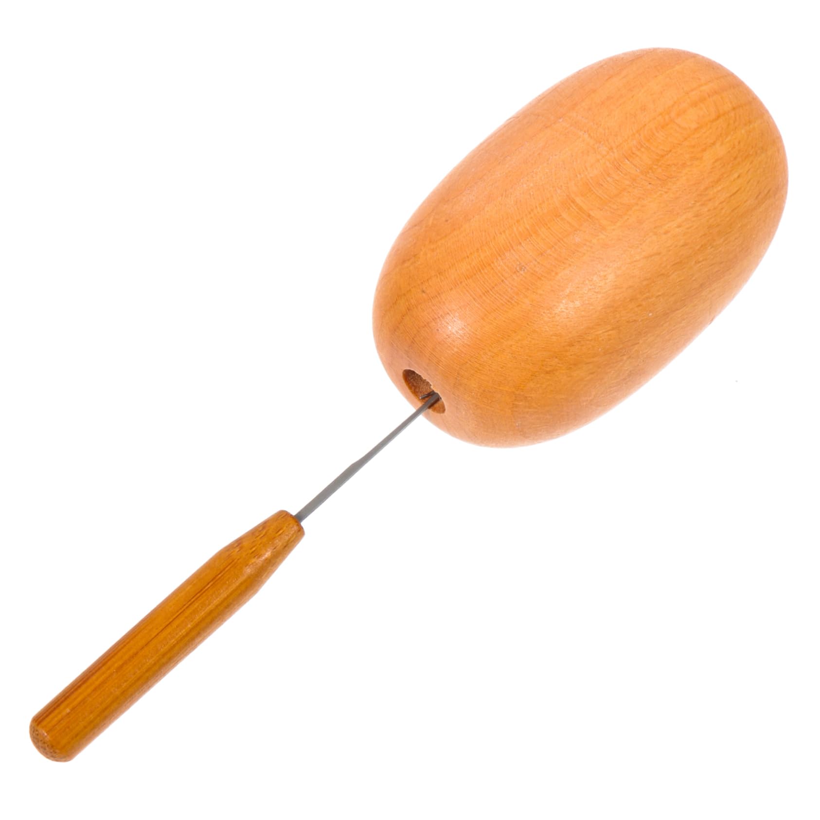 DIYEAH 1 Set Knitting Tools Sewing Kit Kits Beginner Sowing Kit Stitching Portable Needles -Shaped Sewing Tool Compact Repair Device Wooden Repair Tool Light Brown Stainless Steel