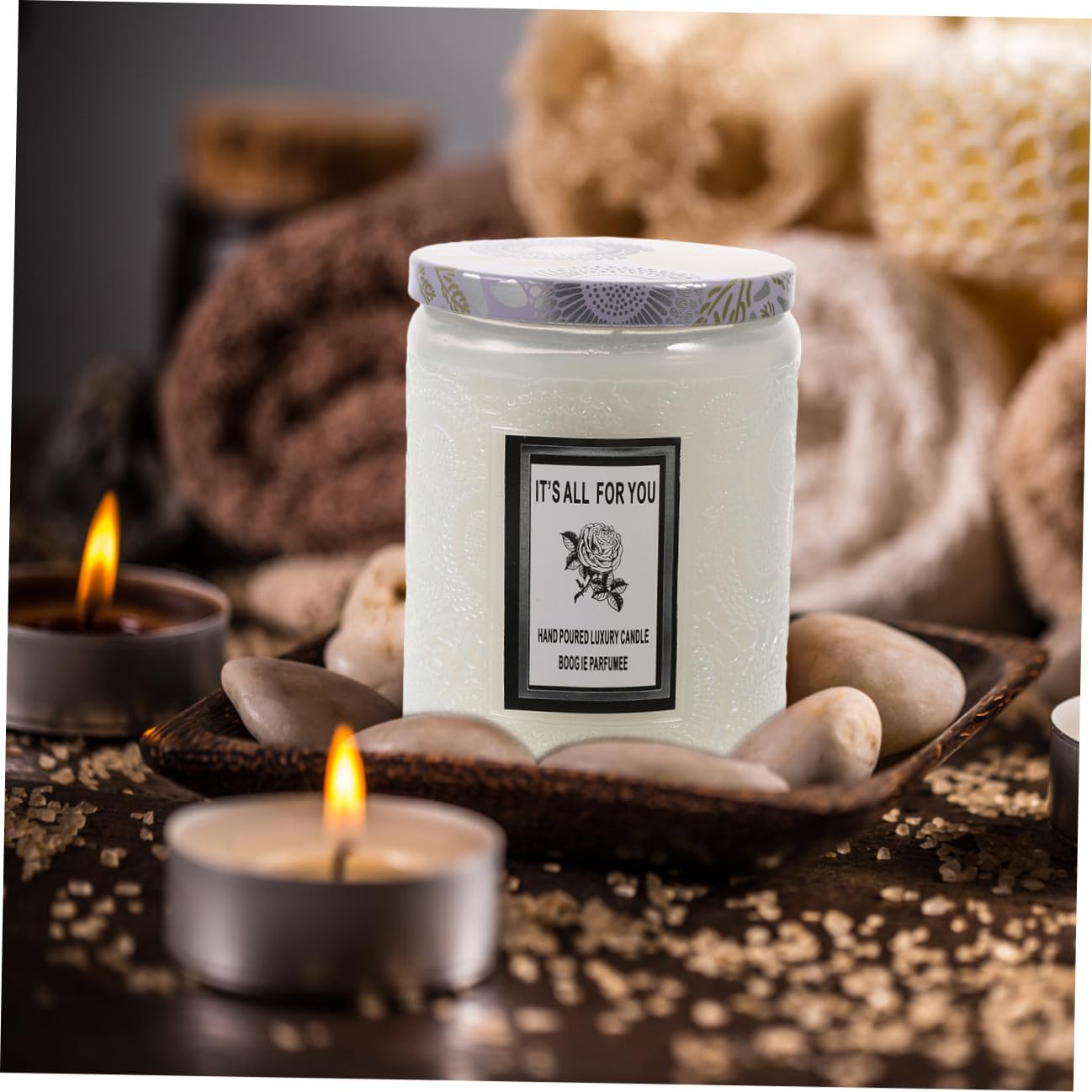 Zerodeko 2 Stück Party-aromakerze Flackern Lavendel Laternen Duftkerzen Duftend Stinkend Dekorativ Kerzenhalter Teelichter Kerzen Kerzenherstellung Kit Kerzenwachs Glas Weiß
