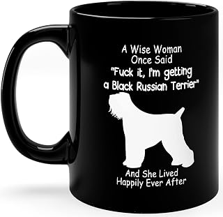 11oz Black Ceramic Mug - I'm Getting Black Russian Terrier | Russian Terrier Fan Birthday/Friendshipâ€™s Day Gift for Men/Women