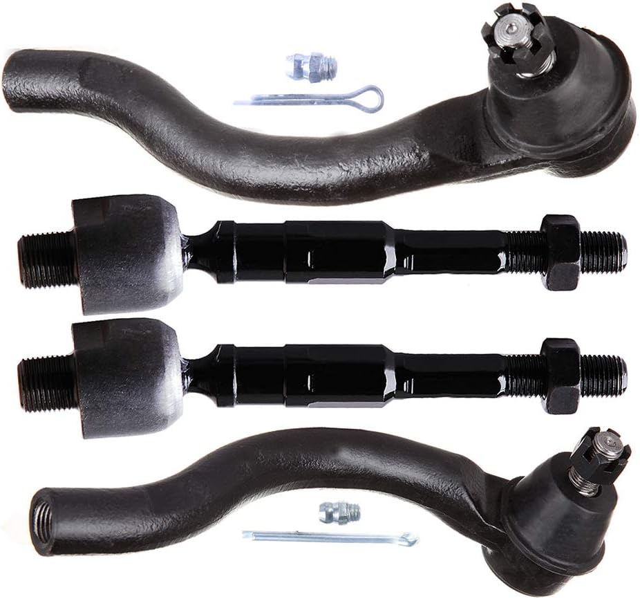 OCPTY - New 4-Piece Inner Tie Rod End Outer Tie Rod End fit 2006-2011 For Honda Civic