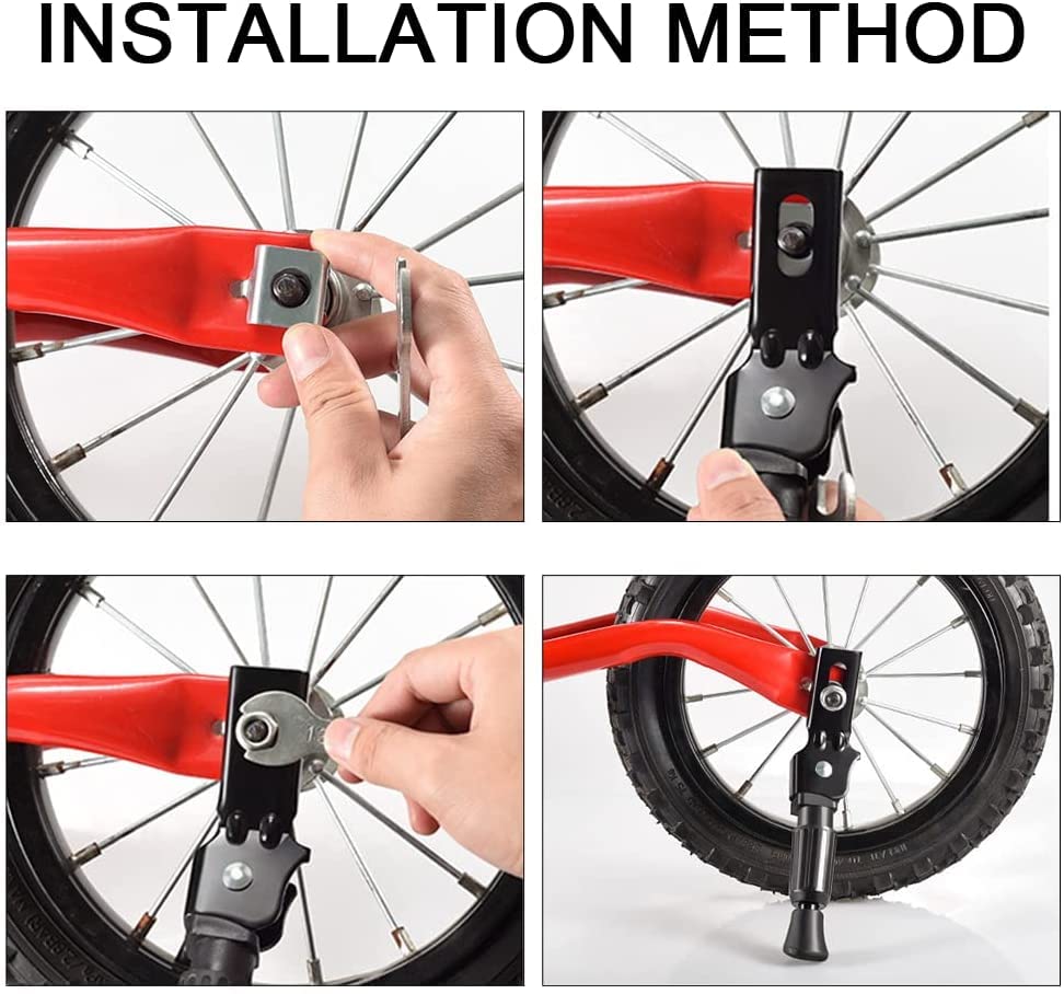 Cavalletto Laterale Per Bici Bambini 14 Pollici - Supporto In Acciaio Per MTB E Bici Strada - Foto 7