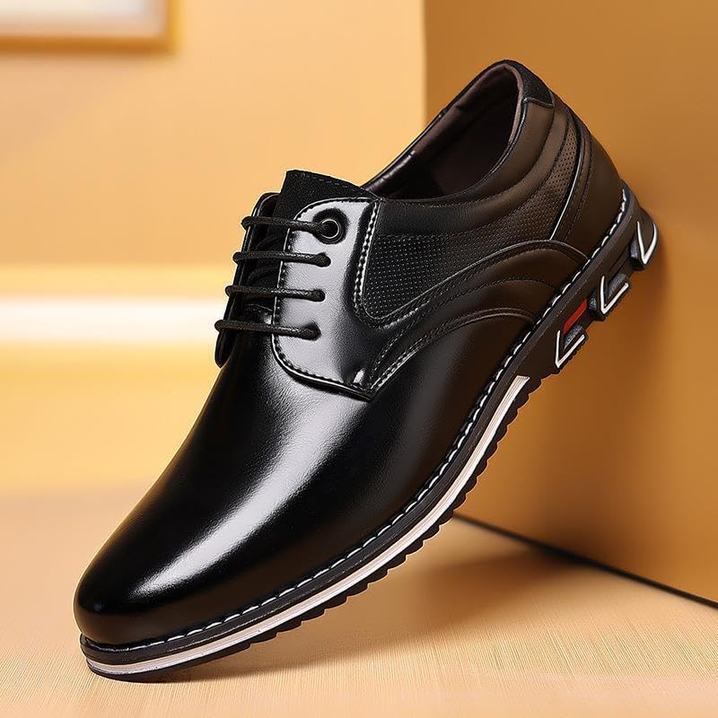 Men's PU Dress Shoes,Oxford Derby Orthopedic Leather Shoes Wear-Resistant,Casual,Non Slip for Office and Daily2