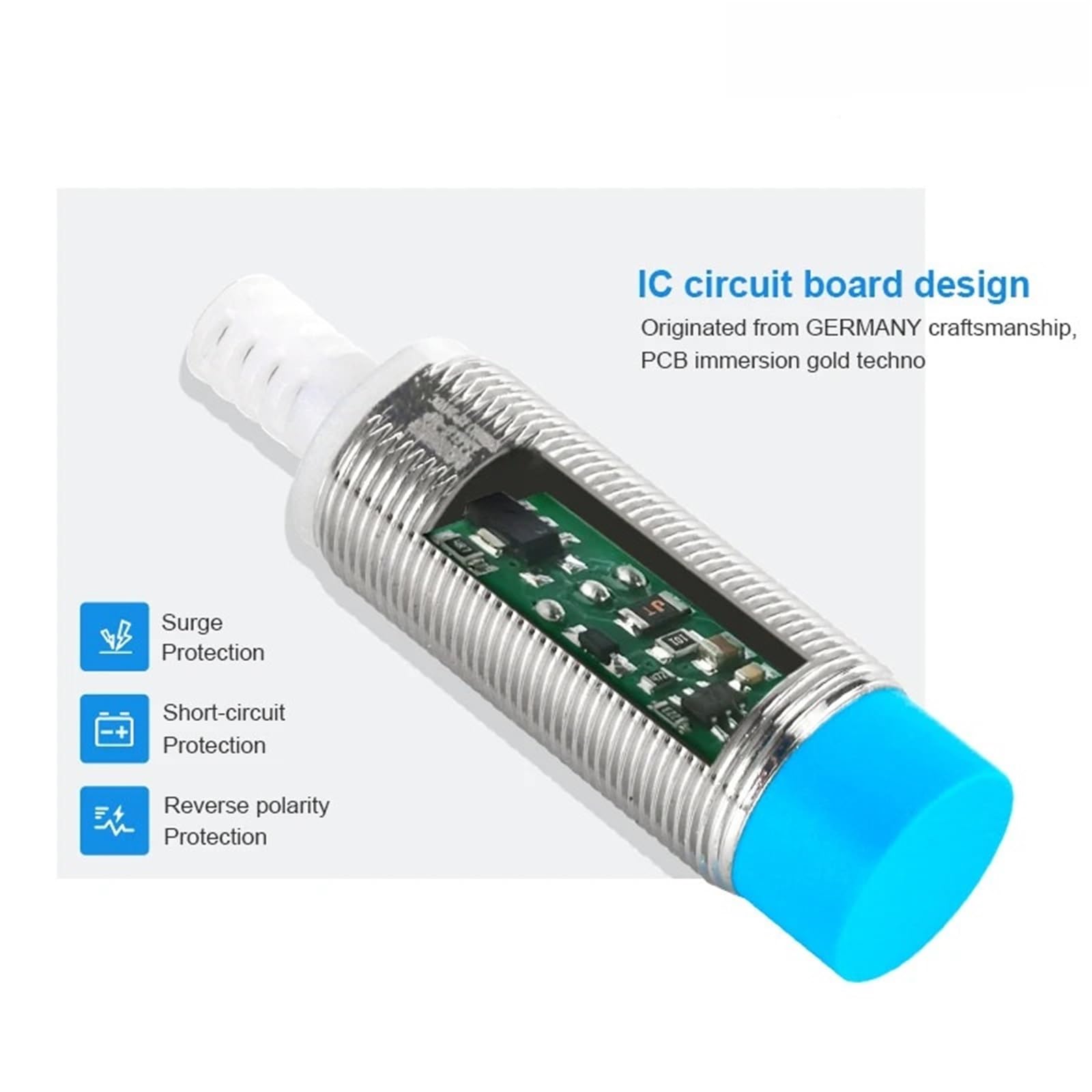 LM18 Inductive Proximity Sensor Metal Detection Approach Switch IP68 1500H 6mm/10mm/8mm/5mm Distance NPN DC12/24V((flush),8MM,PNP NC)