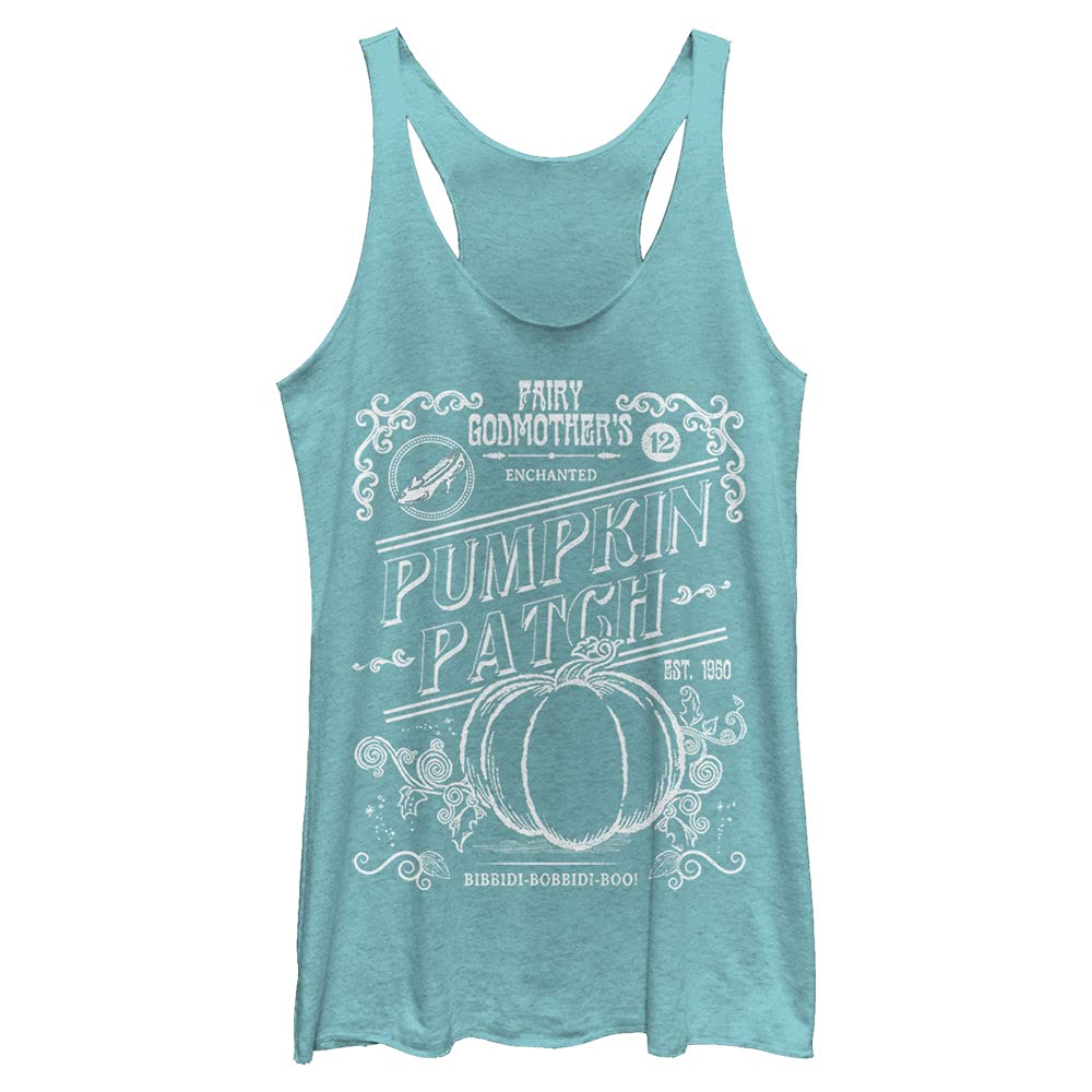 Disney Women's Princess Midnight Pumpkin Patch Tri-Blend Racerback Layering Tank