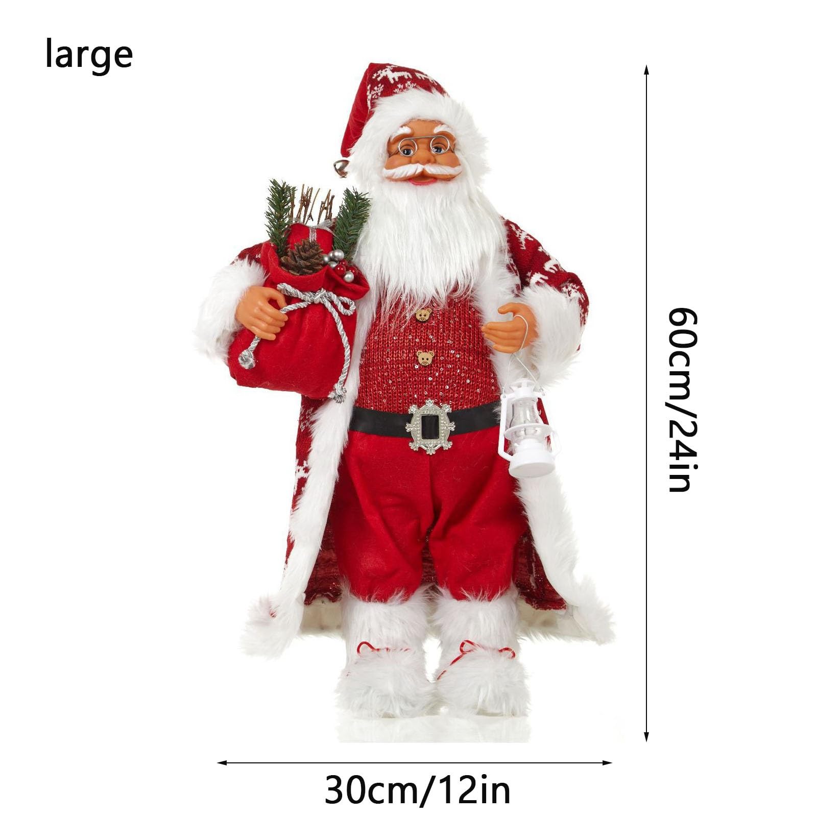 サンタクロース　置物　スタンディング　人形　クリスマス Amazon.co.jp: クリスマスサンタ置物、スタンディングクリスマス