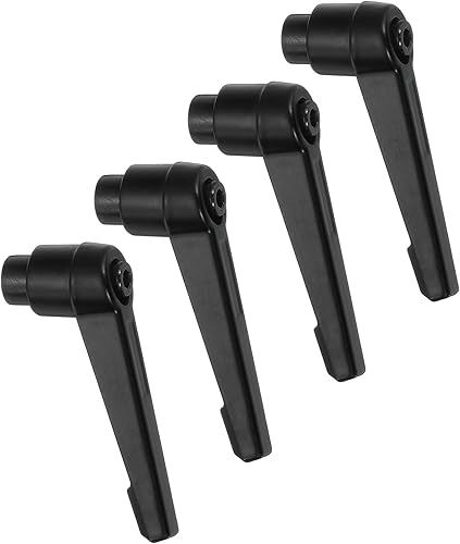 Miniatura 7 de uxcell 4 perillas ajustables M8 con mango de rosca hembra, botón de trinquete de liberación rápida, perno giratorio para maquinaria de torno, color