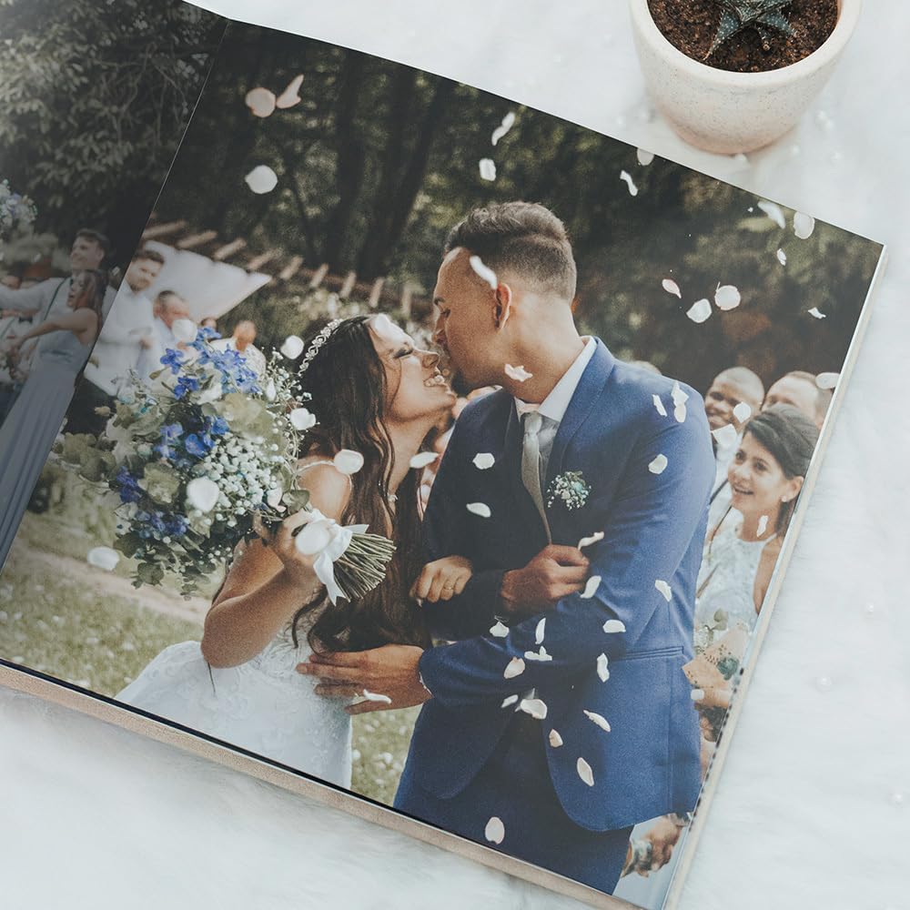 Custom 12x12 Inch Hardcover Layflat Photo Book, Personalized Photo Album with Your Own Pictures (40 Pages)