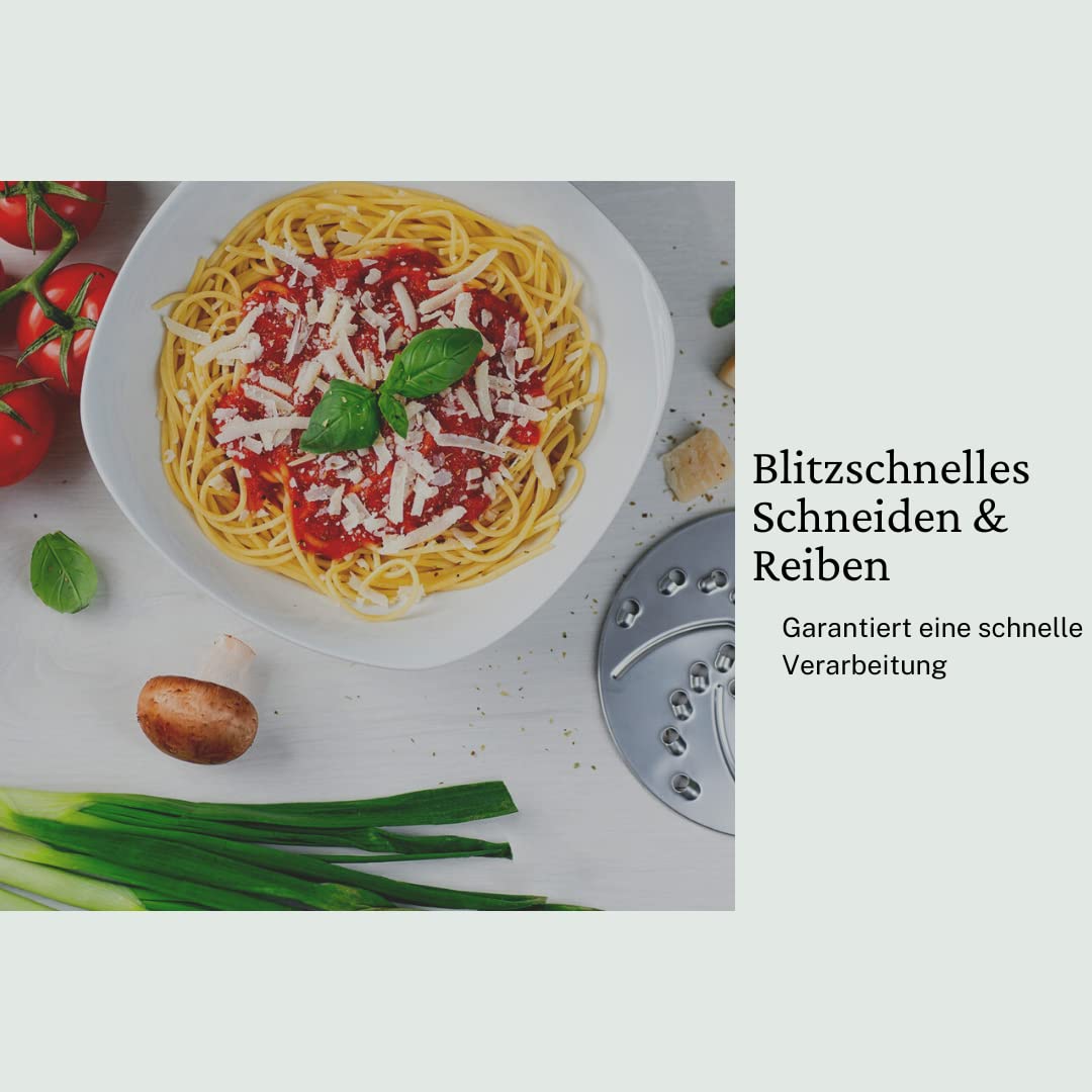 Genius Nicer Dicer Pegasus Gemüsezerkleinerer Deluxe-Set 20-tlg | Handzugdeckel | geringer Kraftaufwand | Gemüseschneider für schnelles & sicheres Arbeiten + Salatschleuder…, Grün
