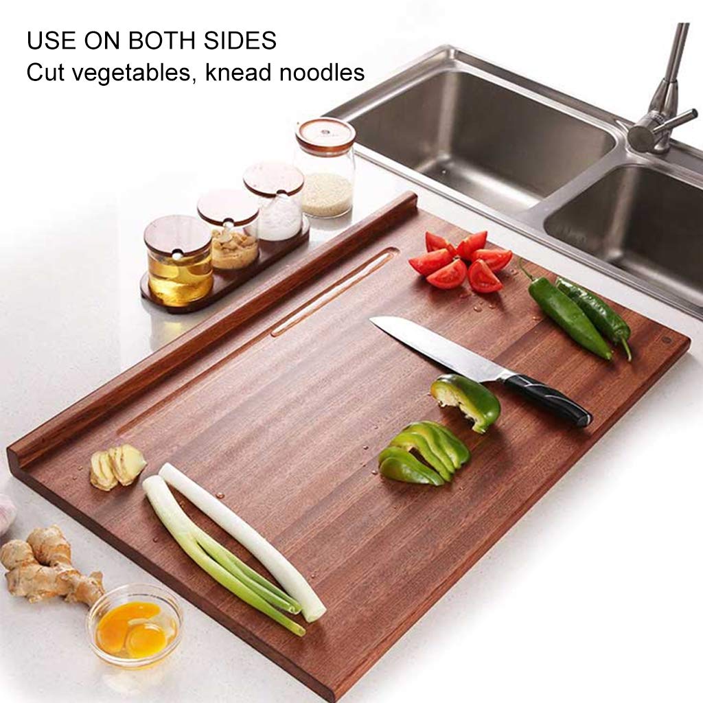 Amazon｜黒檀のまな板両面無垢材のホームキッチンカッティングボードと