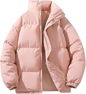 Chaqueta parkas para hombre, abrigo acolchado de algodón, abrigo de invierno con capucha para hombre, color rosa, talla M, rosa, M
