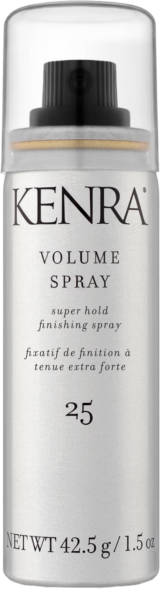 Volume Spray 25 50% | Super Hold Finishing & Styling Hairspray | Flake-free & Fast-drying | Wind & Humidity Resistance | All Hair Types | Travel 1.5 oz