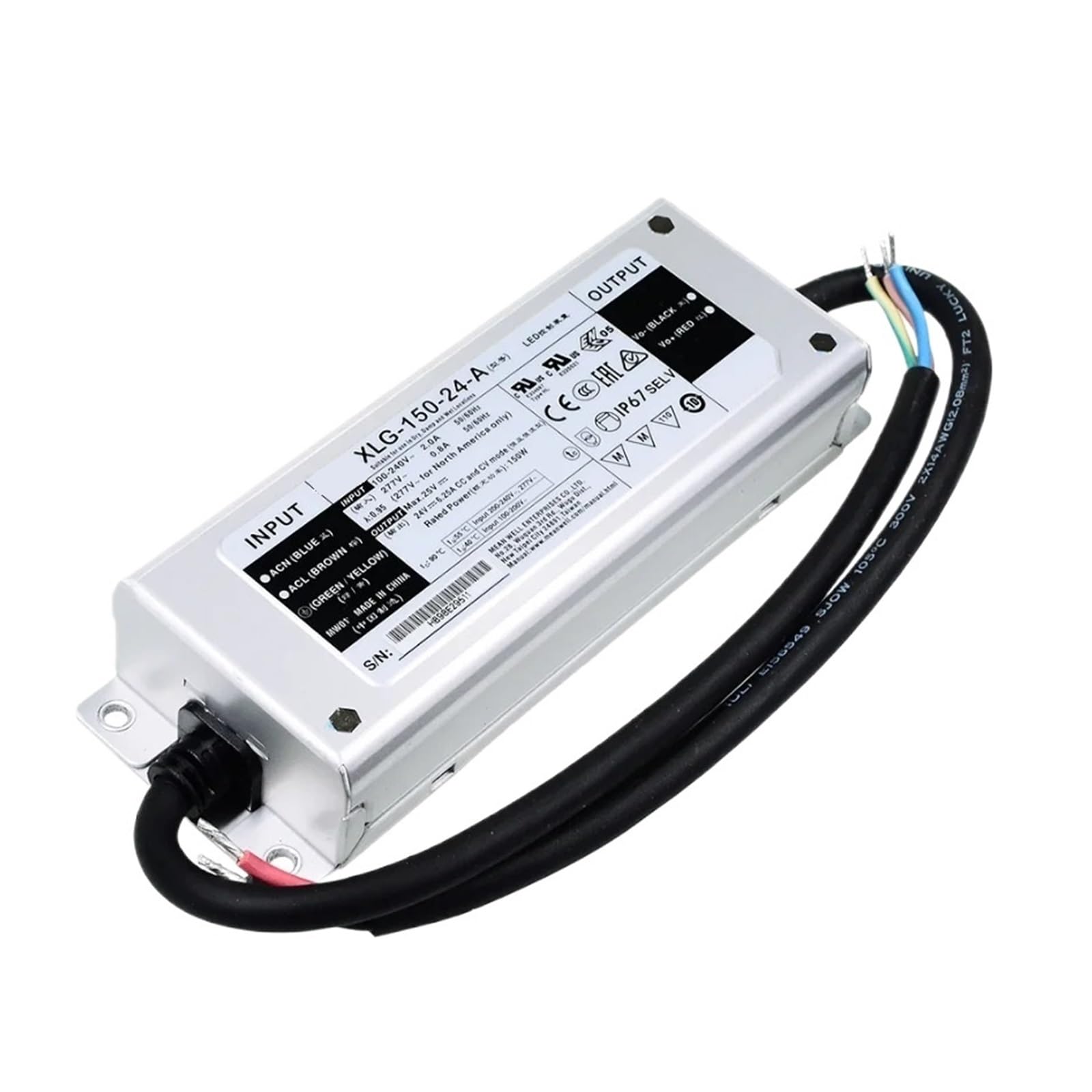 BALYDLUL XLG-150 150W Constant Power Mode LED Driver XLG-150-12-A XLG-150-24-A XLG-150-L-A XLG-150-L-AB XLG-150-M-A XLG-150(XLG-150-L-A)