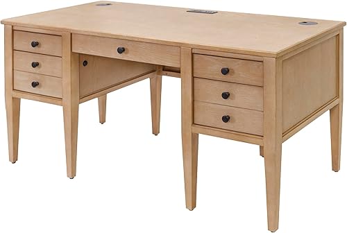 Miniatura 3 de Martin Furniture Laurel - Escritorio marrón claro