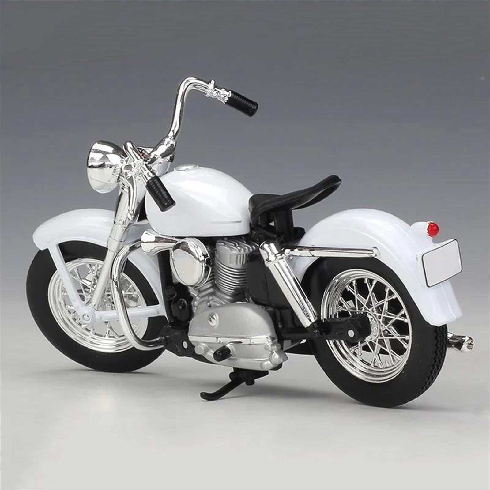 SEYXF Motorbike Toy Motorcycle Simulation Diecast Model Collection Gift 1:18 for Harley for Davidson 1952 K(White Foam Box)