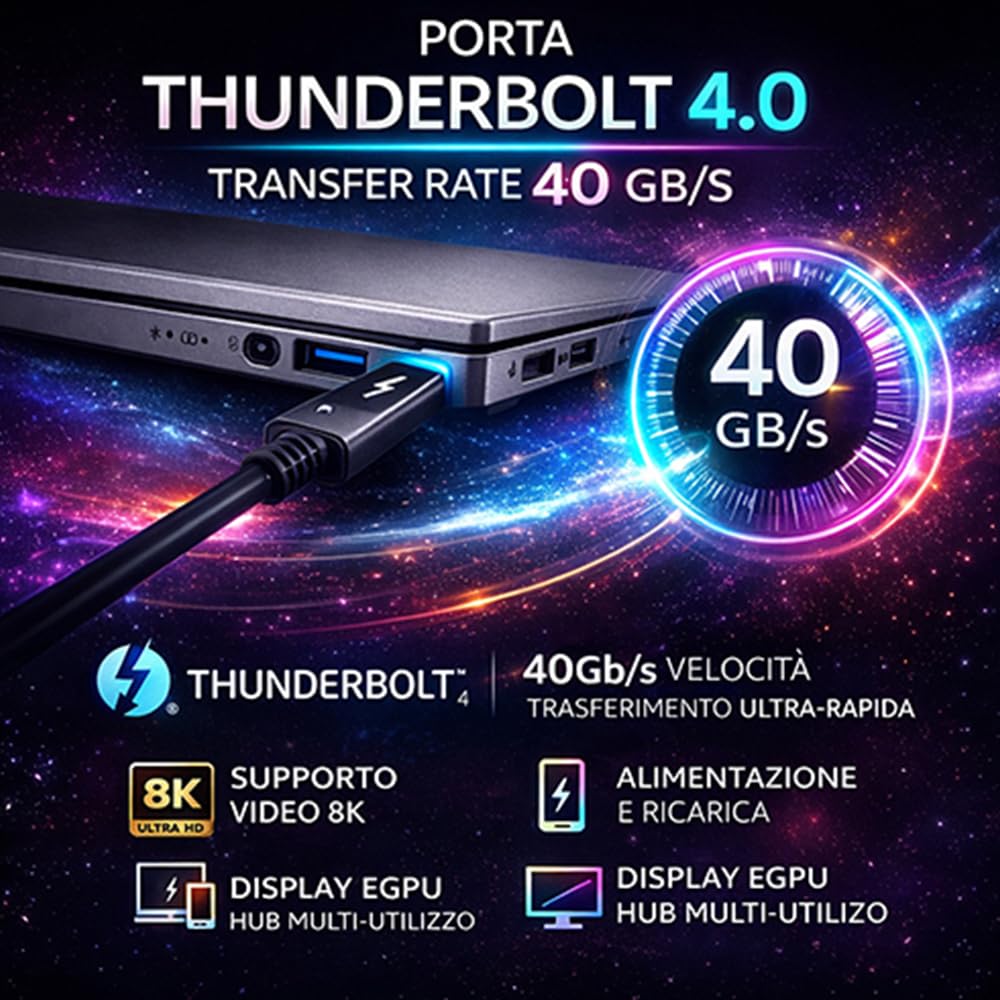 Acer Notebook, Display 16" OLED WUXGA+ 120Hz, Intel Ultra7 155U 32Gb DDR5 | DDR5 RAM 32Gb, SSD PCI 512Gb, Thunderbolt 40Gb/s, Tastiera retroilluminata Italiana, Fingerprint, Pronto all'Uso