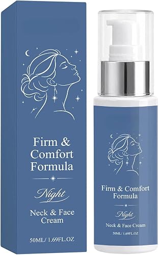 Firming-Feel Facial & Neck Night Cream, Vegan Hydrating Night Moisturizer