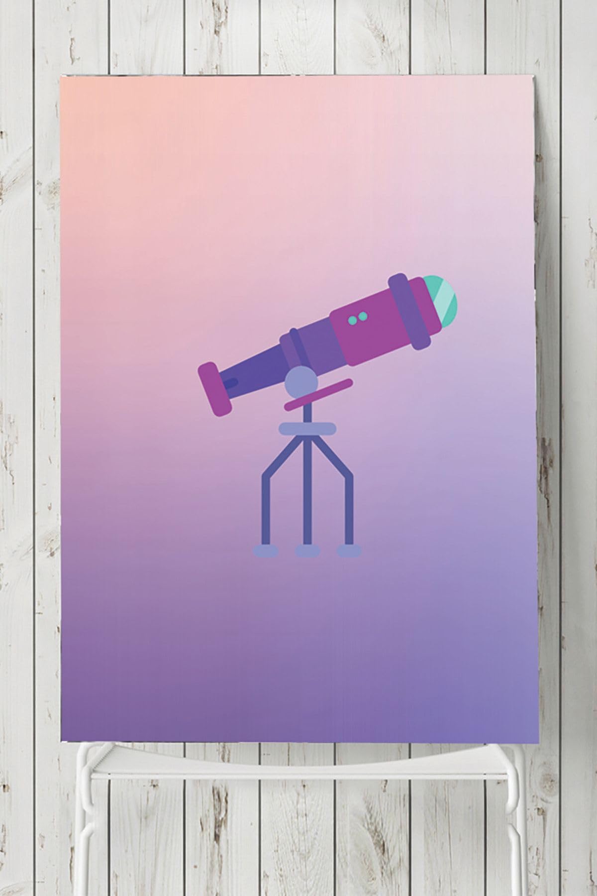 Postermanya (pster2973) Uzay Temalı Çocuk Odası Poster 3 (60x90cm)