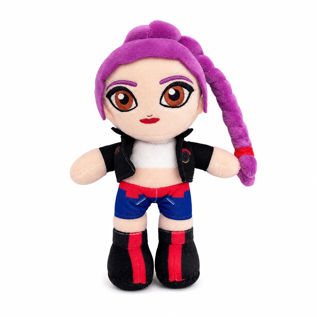 Grupo Moya - Peluche K-Pop Music 20 cm, Muñeca de Tela Suave, Muñeco Decorativo de Poliéster, Regalo para Fans de la Música Coreana, Peluche Coleccionable. (Lila)