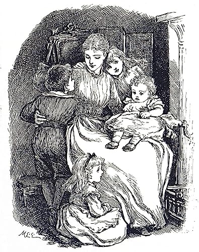 Impression d'affiche sur toile Mary Ellen Edwards Mère et Enfants portrait mural 60x90cm