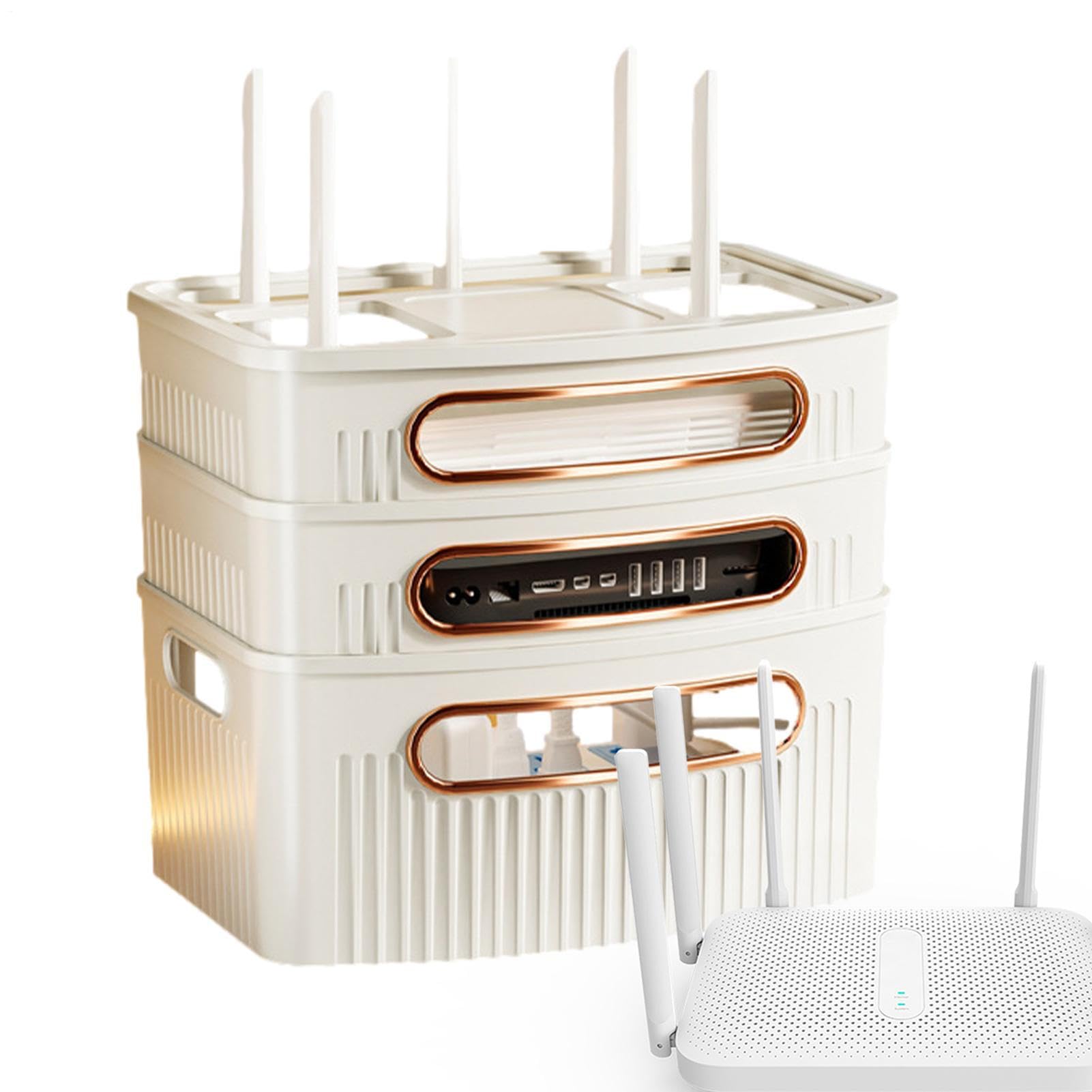 Boîte de rangement Wi-Fi pour éliminer les câbles visibles
