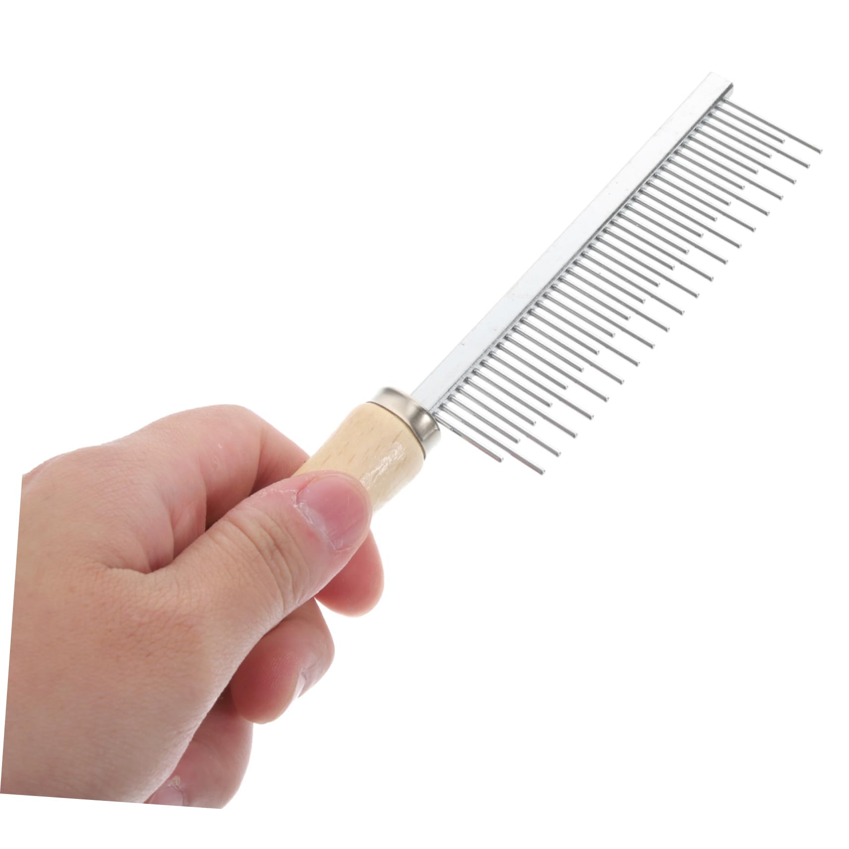 BCOATH 3pcs Dog Grooming Accessory Cat Comb Metal Teeth Hair Detangler Portable Brush