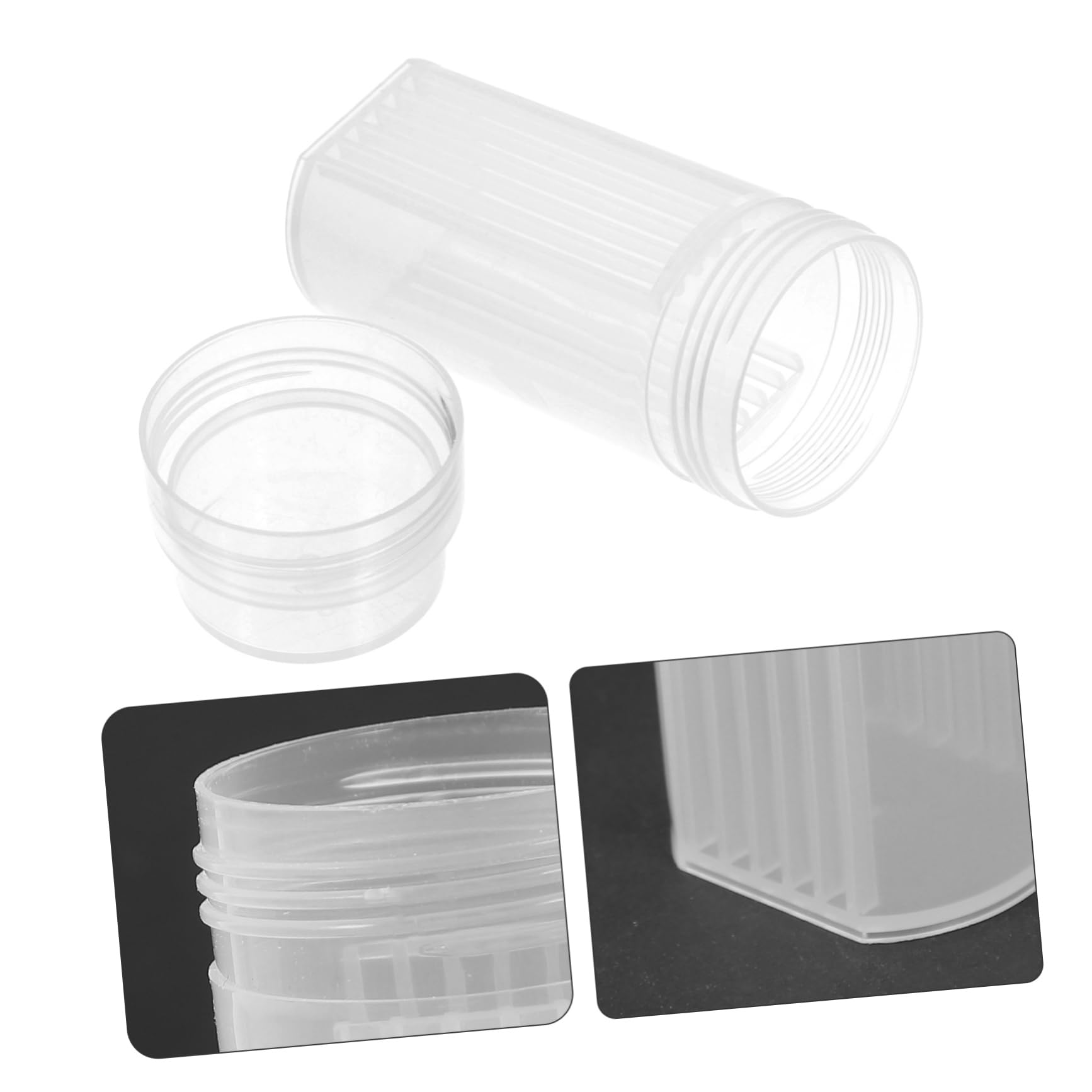 Gatuida 5 Piezas Cuba De Teñido Altamente Transparente Frascos De Manchas De Plástico Frascos De Tinción De Laboratorio Tarro De Tinción Vidrio Alta Transparencia El Plastico