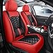 Produktbild UGIUTLVY Universal Leather Autositzbezüge Für 2 Series(214 218 225) 2000-2024, Sitzbezüge Vorne und Hinten 5 Stück, Auto Sitzbezüge Airbag Kompatibel, Wasserdicht,Red-Standard Edition