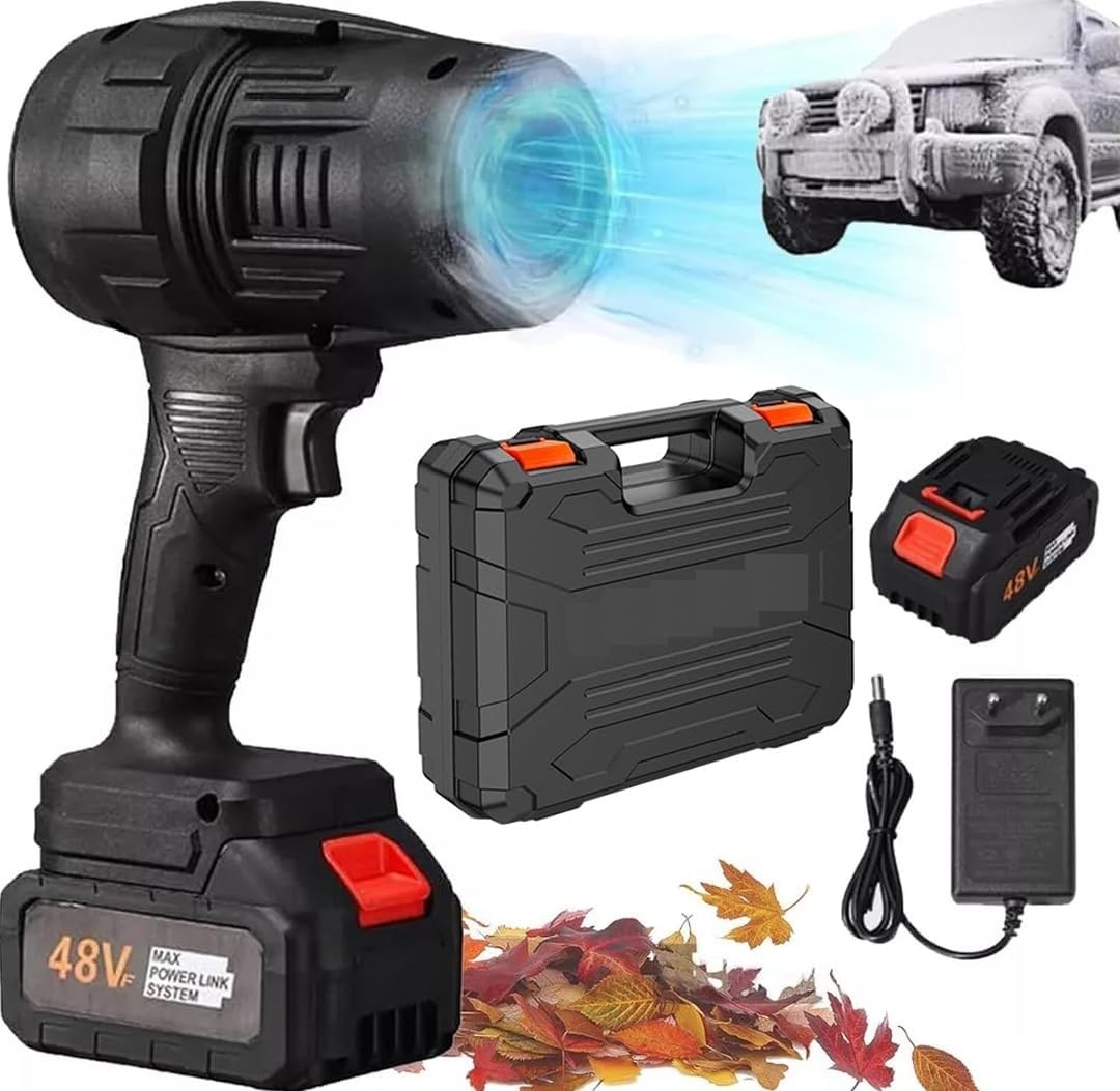 HOMENITY® - Electric Handheld Car Blower with Battery | Portable Cordless Car Dryer | Rechargeable Electric Handheld Air Blower for Keyboard, Garden, Kitchen, Home, Computer, Sofa-picture-37