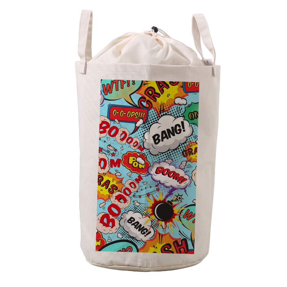 Vêtements de salle de bain bien protégés dans ce sac en lin illustré