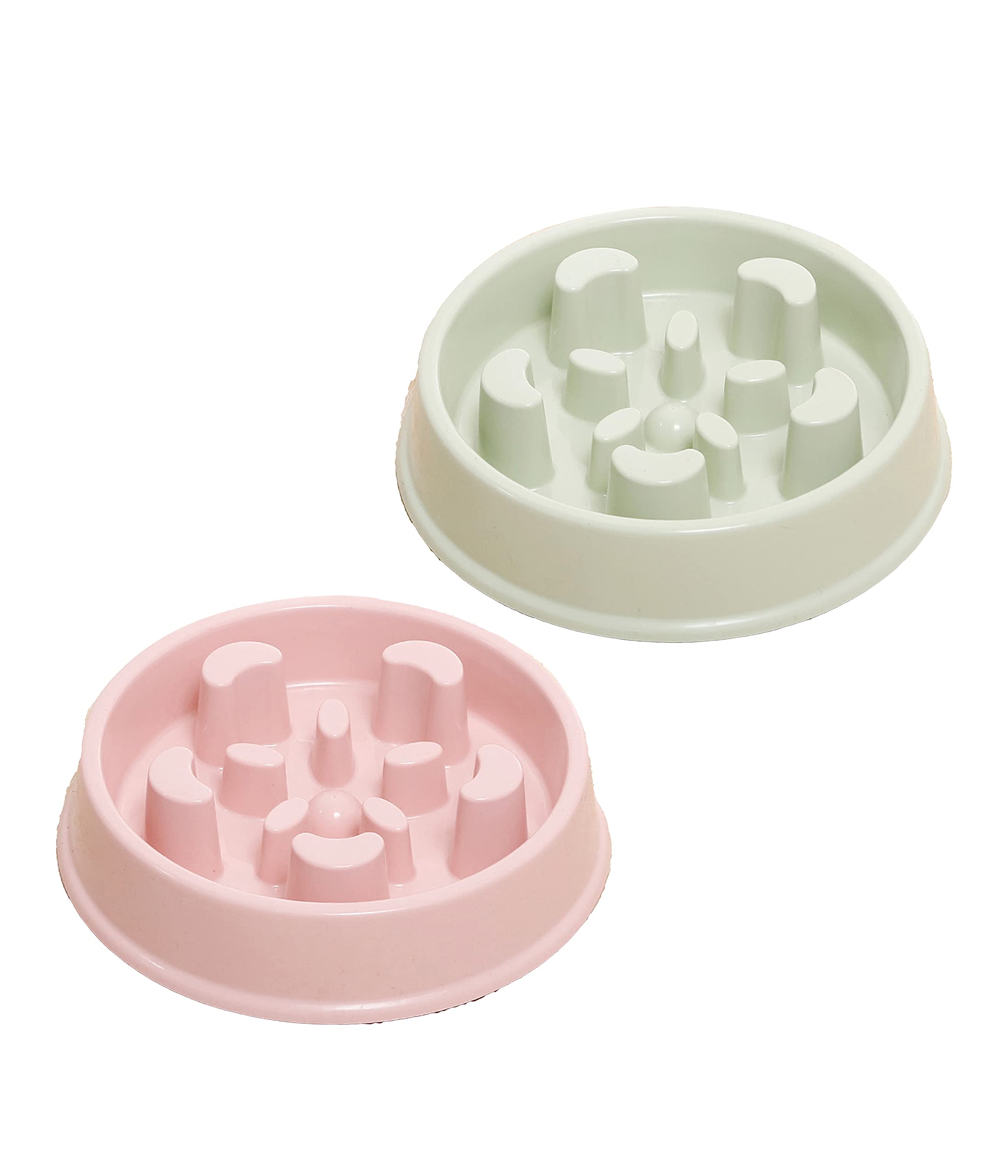 Emily Pets Pet Double Dog Cat Bowls Premium Stainless Steel Dog Bowls Cat Bowls for Slow Food Treat Pet Dog Bowls for Puppy | Small Medium | Pink Green (B09GY54KKK) Amazon Price History, Amazon Price Tracker