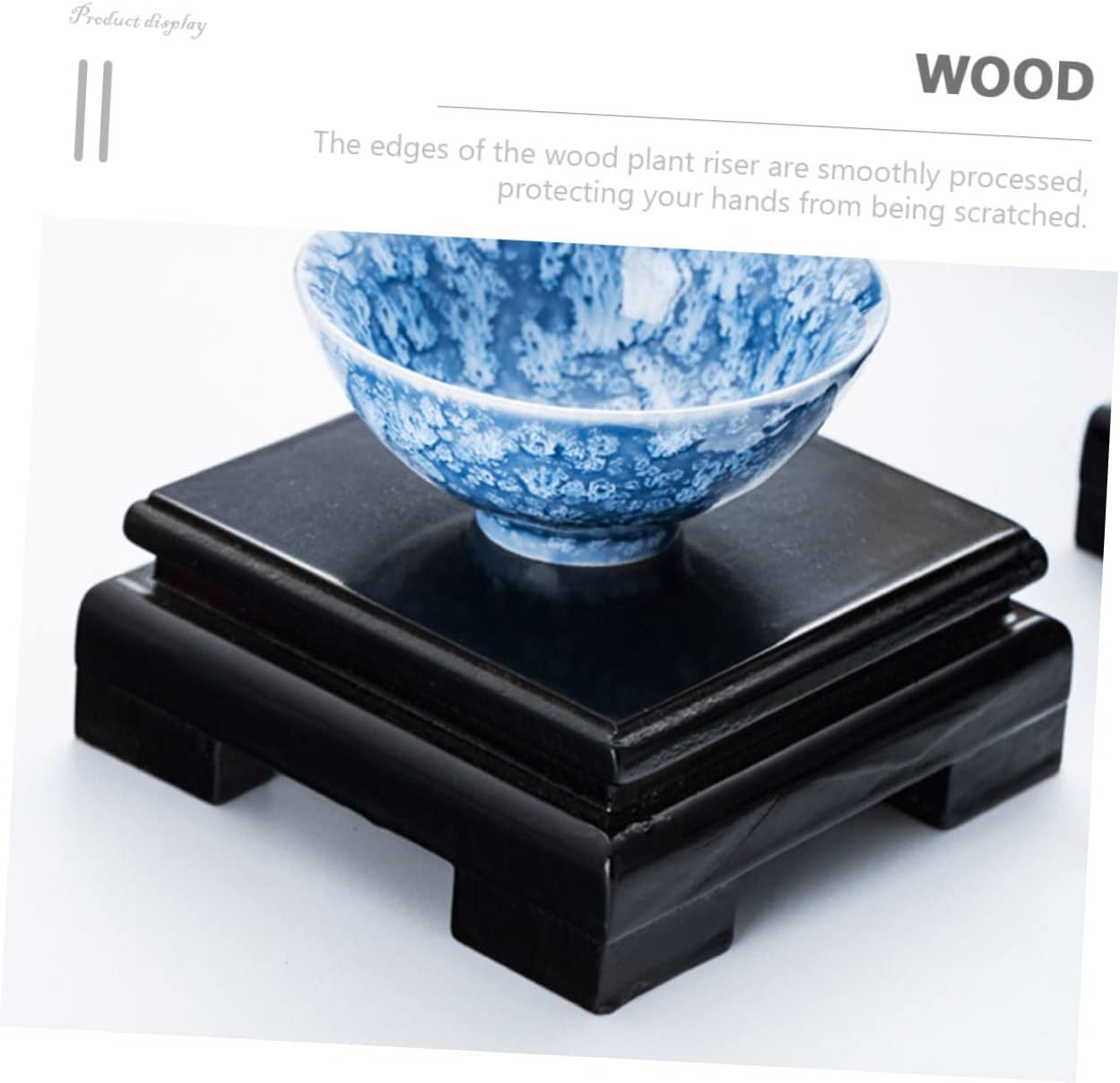 Mobestech Wooden Plant Stand Riser Premium Wood Planter Display Base for Home Office Sturdy Stable Flowerpot Holder High Base for Use