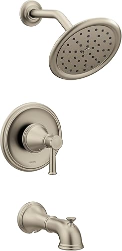 Moen T2313BN Belfield Posi-Temp - Kit de molduras para bañeraducha sin válvula, níquel cepillado