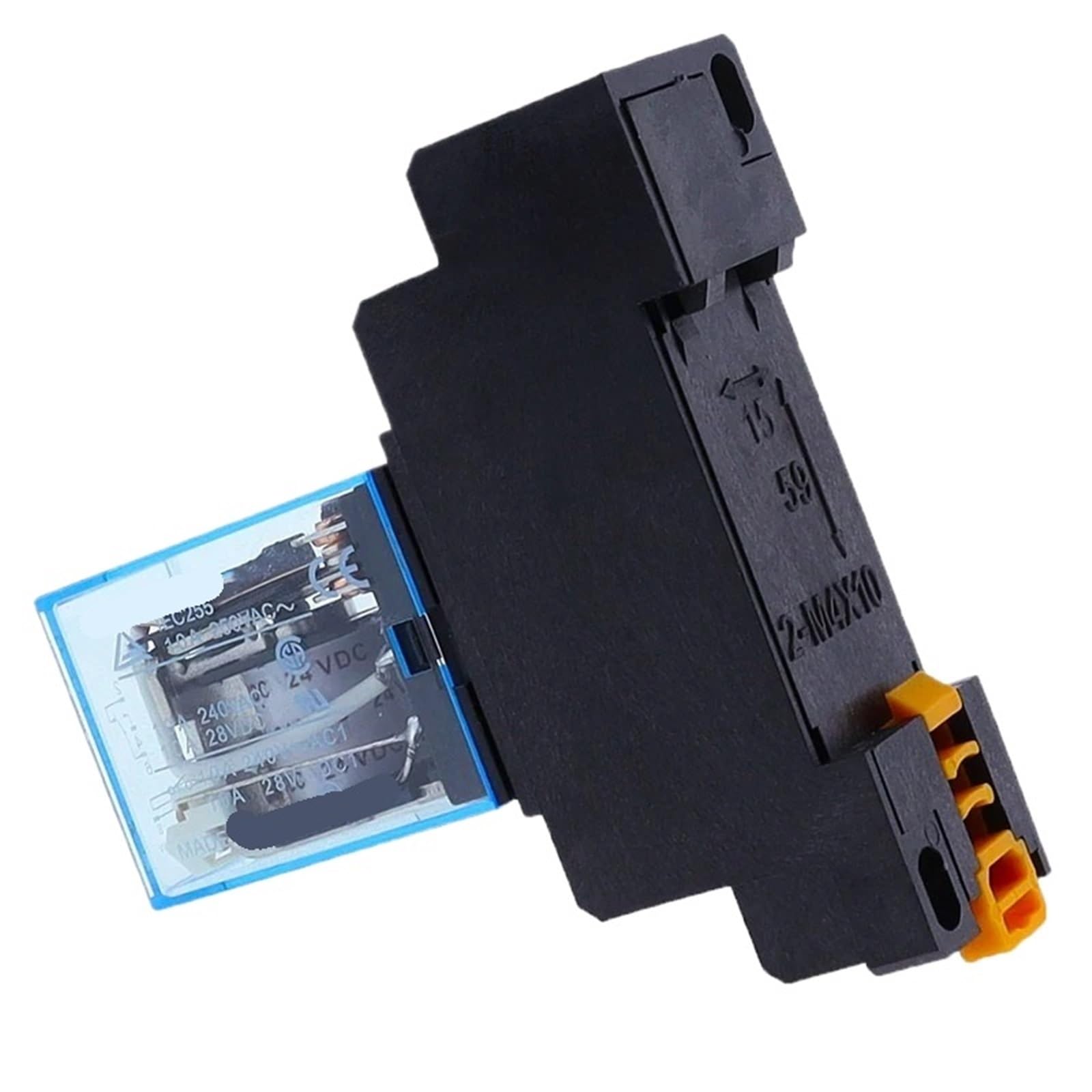 10set 12V 24V 110V 220V 380V AC bobina relé de potencia 8 pines HH62P con Base de enchufe(AC,12V)