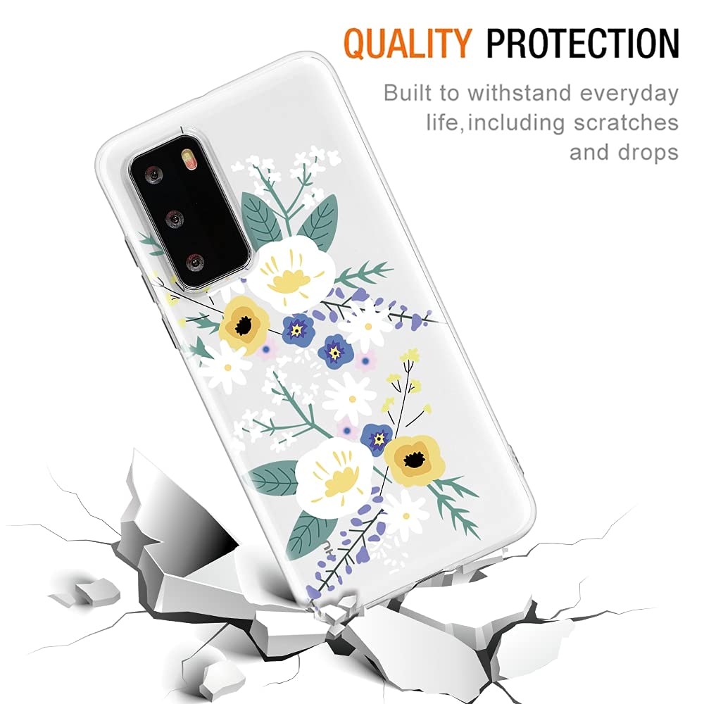 Yoedge Cover Per Huawei P20 Pro – 2 Pezzi In Silicone Trasparente Con Disegno Leopardo – Antiurto