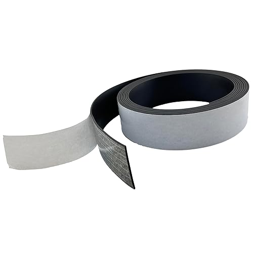 Master Magnetics ZG60A-A10BX - Tira magnética flexible con parte trasera adhesiva, 116 pulgadas de grosor, 1-12 pulgadas de ancho, 10 pies (1 rollo)