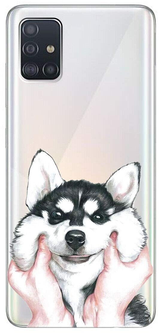 Mixroom - Cover Custodia Case In TPU Silicone Morbida Sfondo Trasparente Per Xiaomi Redmi Note 10 / 10S Fantasia CAGNOLIO ELEGANTE U1063