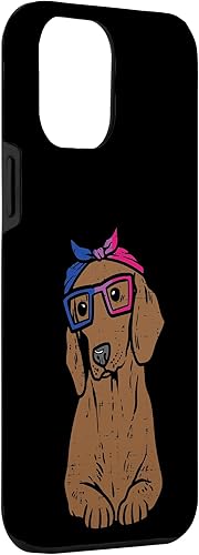 Miniatura 3 de iPhone 13 Pro Max Dachshund Dog Bandana LGBTQ Bandera bisexual Orgullo Gay Aliado Bi Case