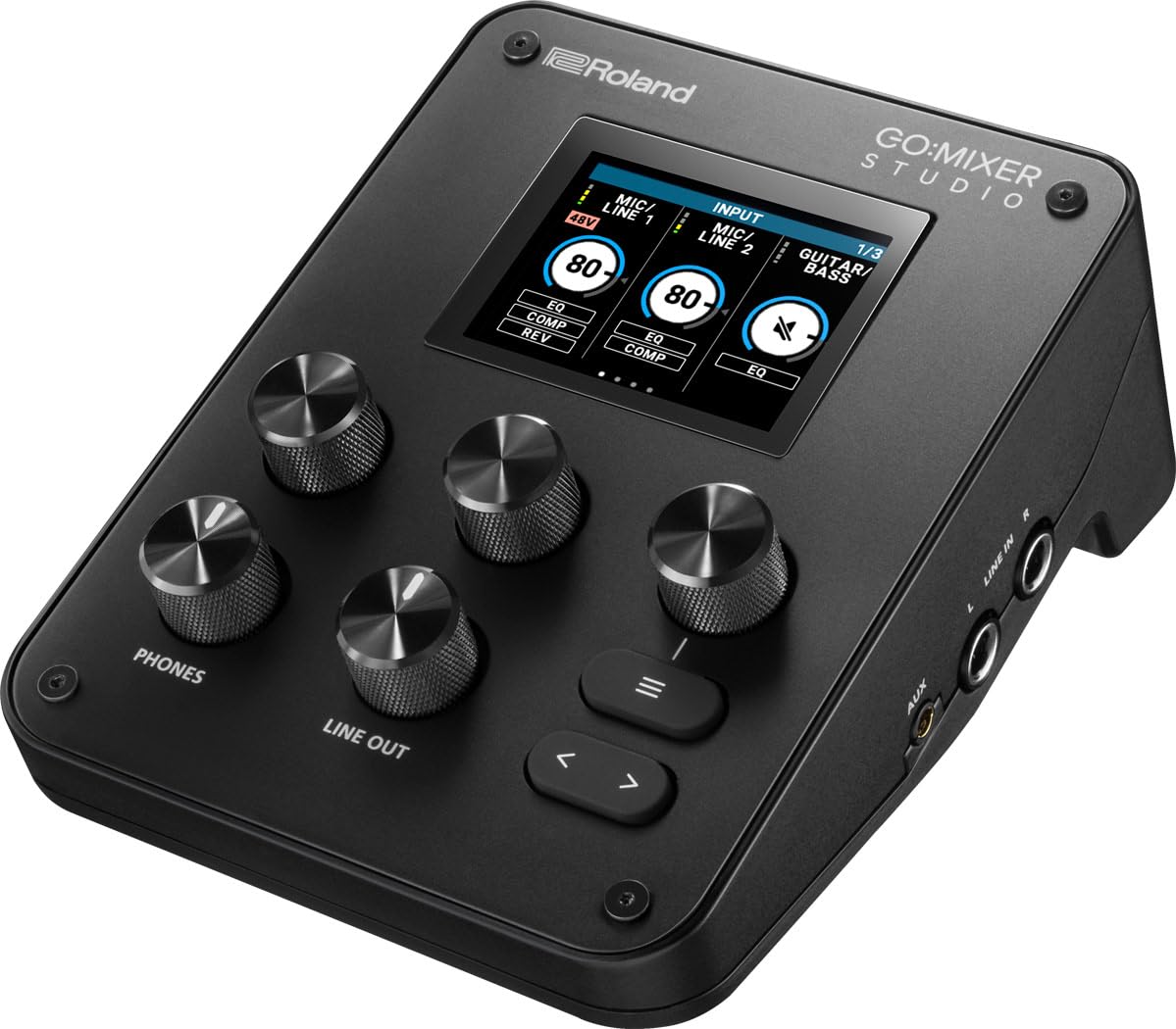 Roland GO:MIXER STUDIO | Mixer multicanale portatile e interfaccia audio | Perfetto per creatori di contenuti e musicisti | Qualità audio di qualità da studio | FX integrato