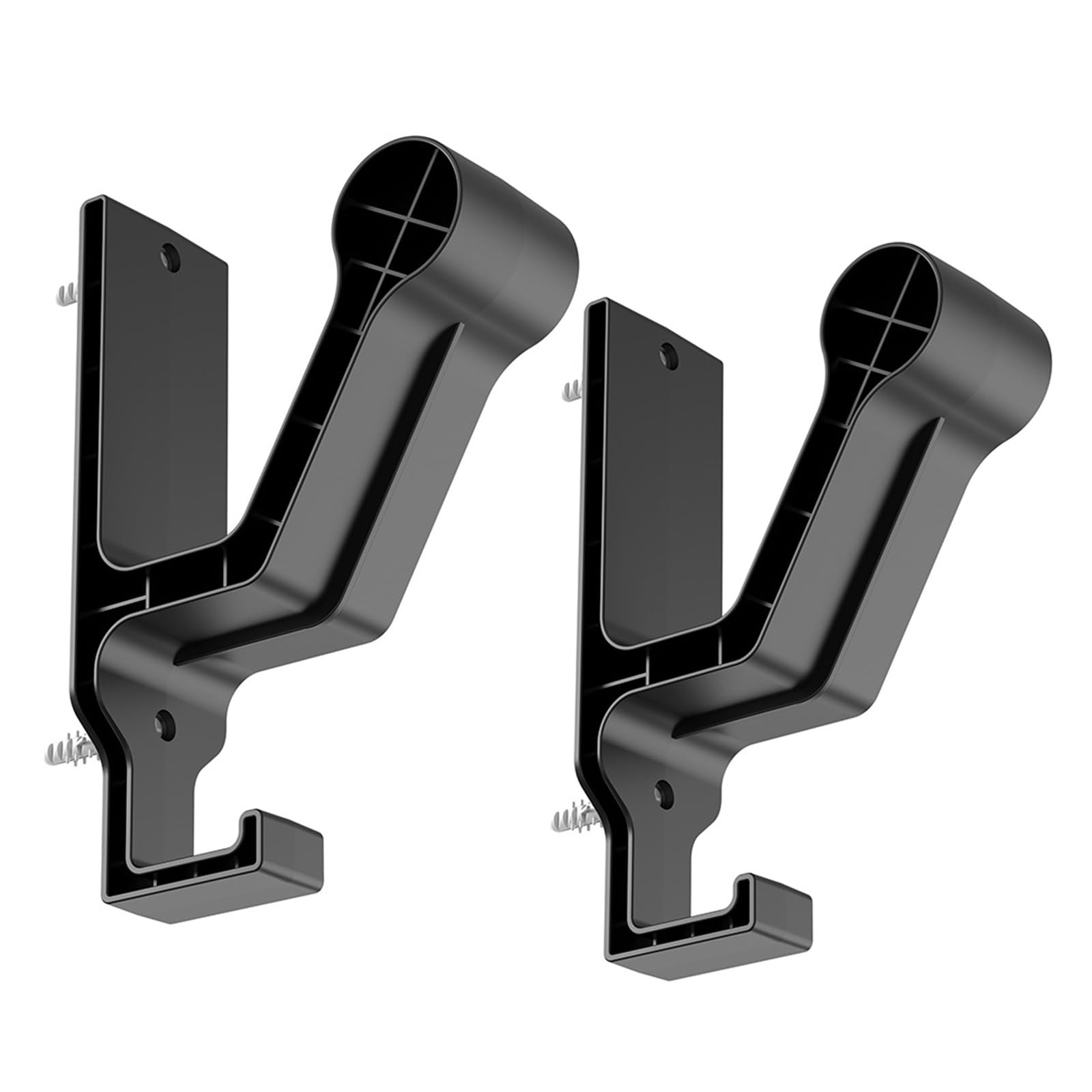 Yrohgkpn Black Multipurpose Headphone Wall Hanger Space Saving Hook Earphone Organizers Wall Hook With Screws For Multiple Use Headphone Mount