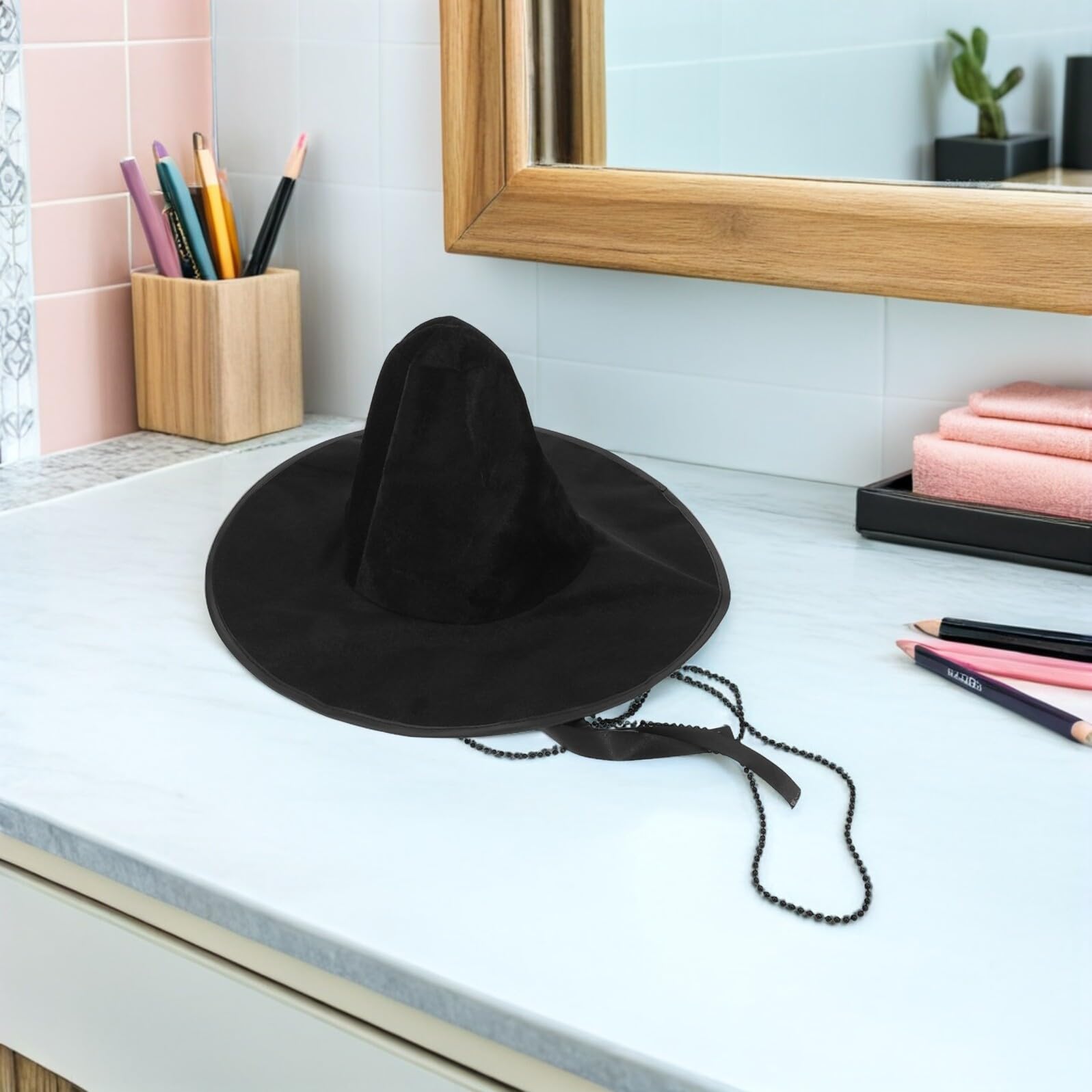 4 Piezas Sombrero de Copa Plana de Estilo Coreano Tocados Tradicionales Sombrero Antiguo para Disfraces de Cosplay