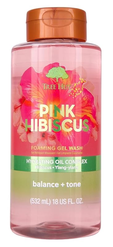 Tree Hut Sabonete Líquido Corporal Espumante Pink Hibiscus, 530 mL