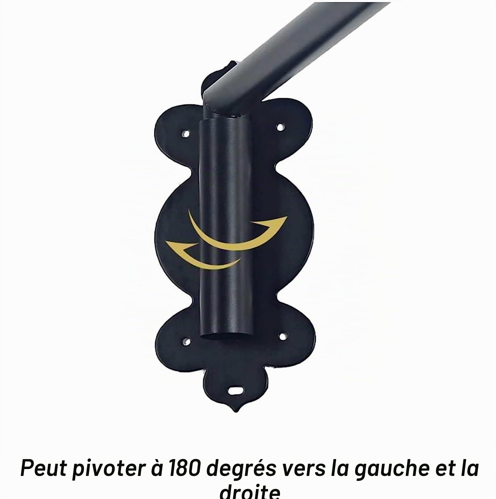 Ensemble de tringle rideau de fentre oscillant, tringle rideau pour panneaux lateraux, bras de draperie, rail de rideau de porte avant (Color)
