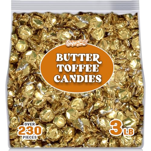 Gold Foil Candies - 3LB - Holiday Butter Toffee Candies