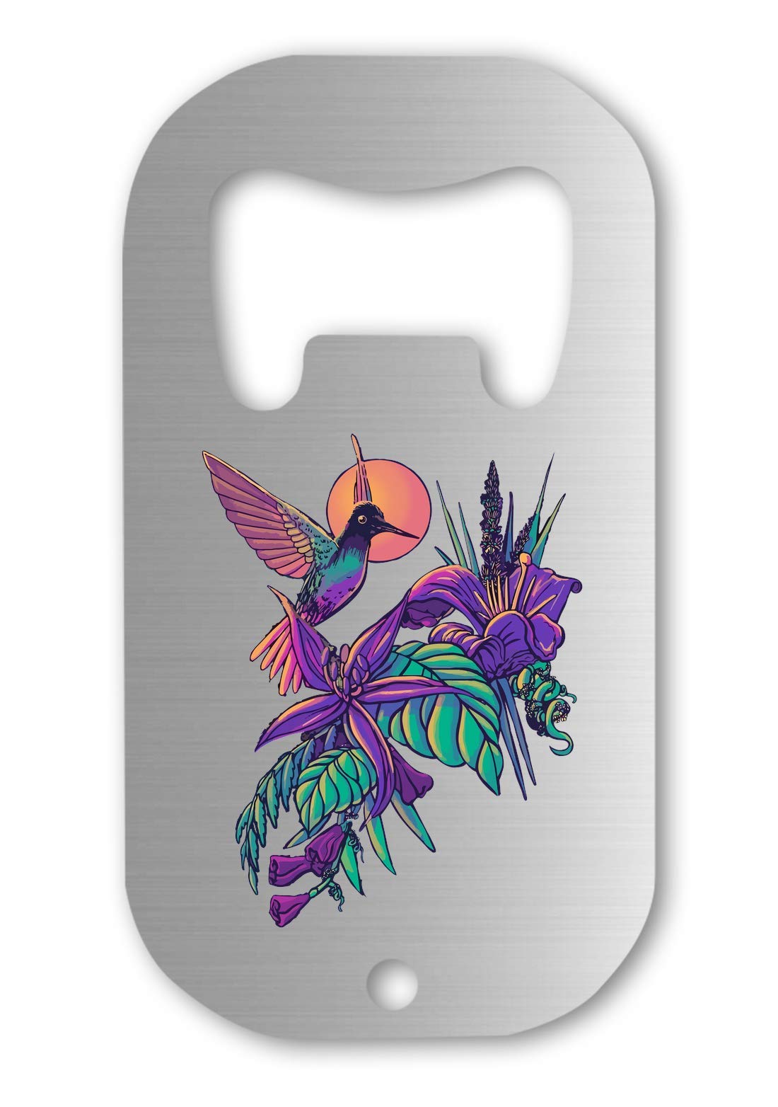 Archilochus Colubris Flowers Nature Art Bottle Opener