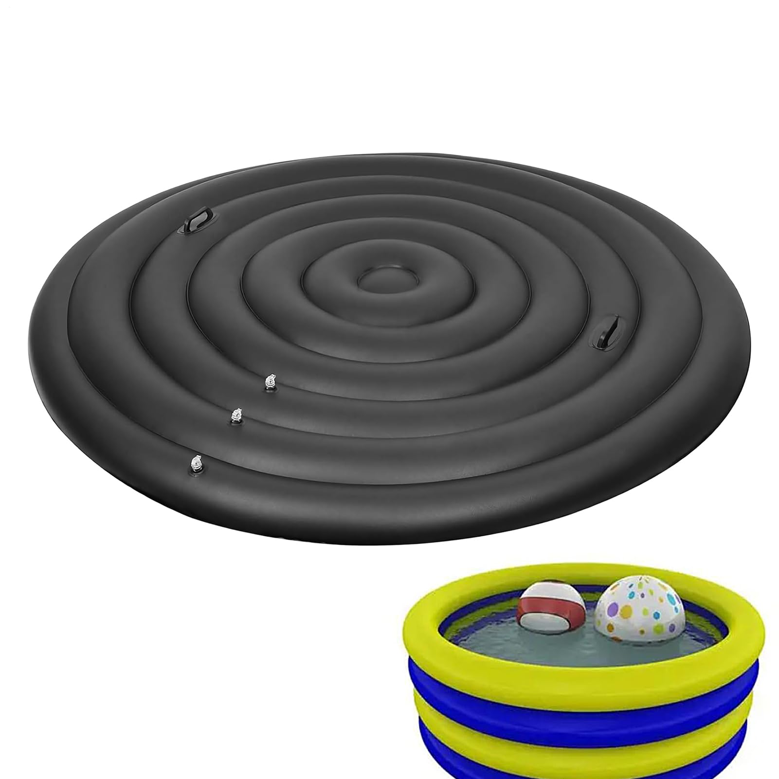 Cubierta para bañera de hidromasaje Hinchable Protector de Bañera Inflable | Protector Térmico de para Patio Jardín Apartamento Camping Baño Terraza Interior Exterior