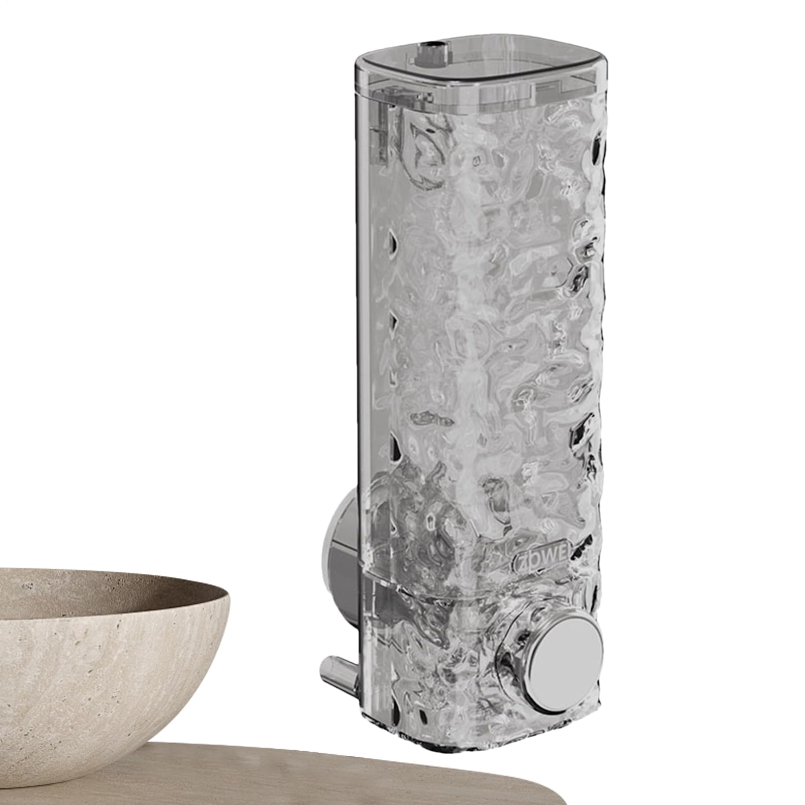 Wall-Mounted Soap Dispenser - 450ml Waterproof Suction Cup Soap Body Wash Dispenser | Large Capacity Refillable Manual Pump Shower Liquid Dispensers for Body Wash, Conditioner, Shampoo