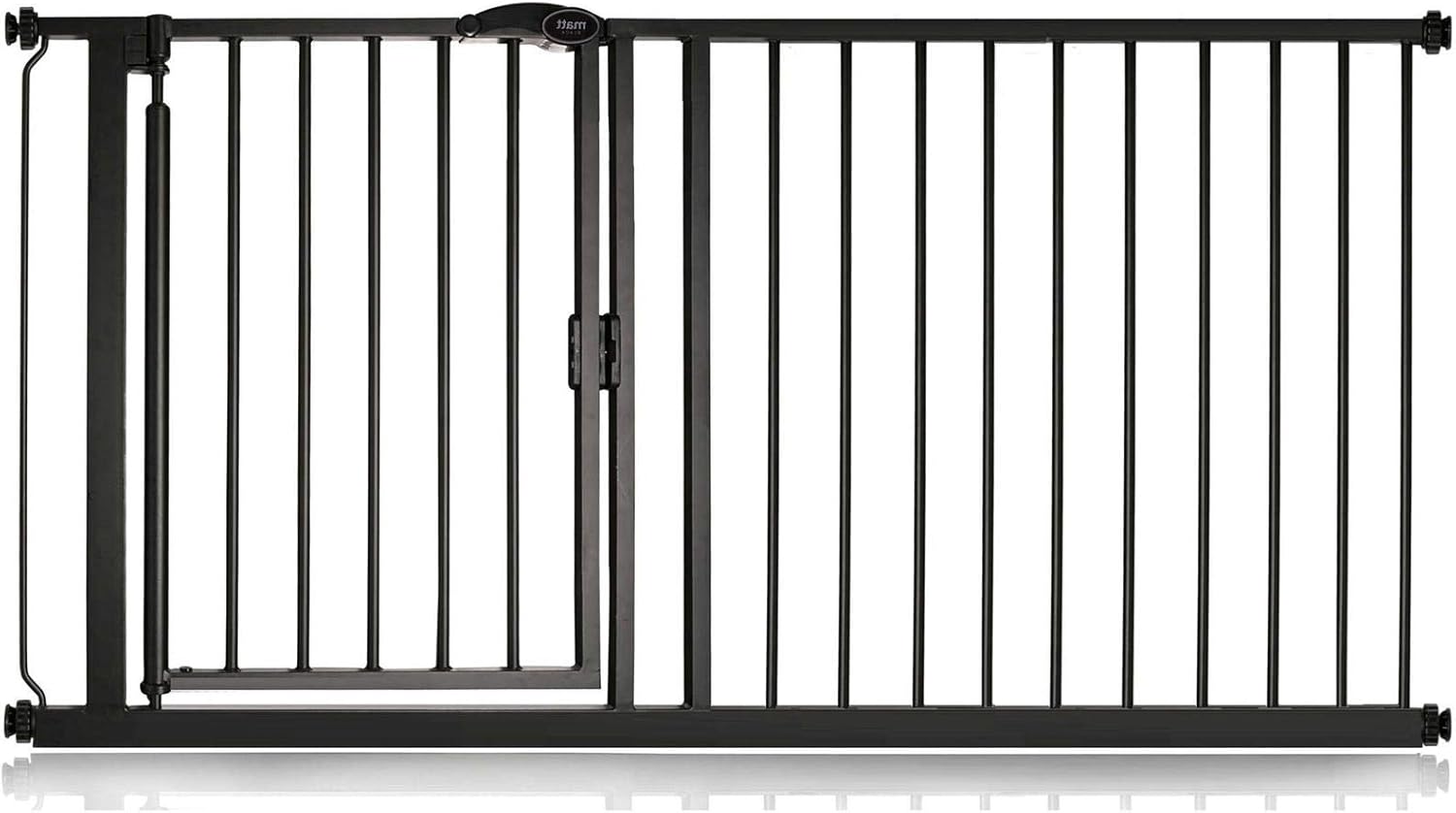 Safetots Pressure Fit Self Closing Stair Gate, 154.5cm 161.2cm, Matt