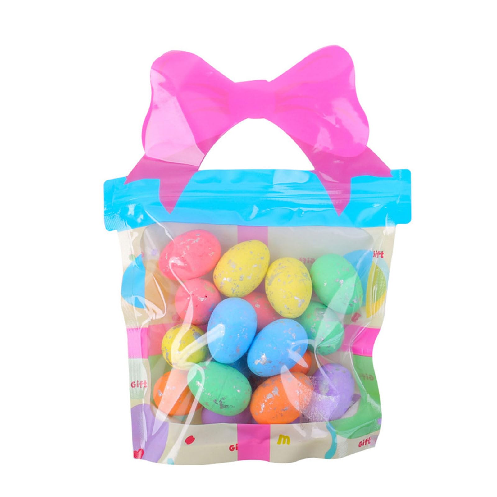 carotoe 18Pcs Colored Speckled Eggs Small Colorful Foam Eggs Party Table Centerpieces for Home Decoration and Basket Fillers Party Supplies
